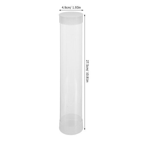 4Pcs Reusable Transparent Golf Ball Display Tubes for Portable Storage 1