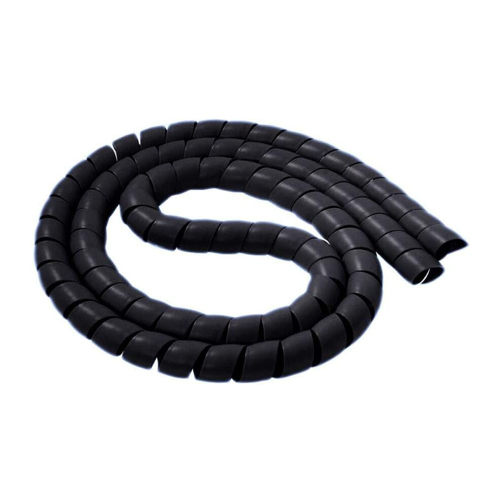 Cable Management Sleeve 14Mm Spiral Cable Wrap 2M Black Flexible Wire Protector For Home Office 9310869816263