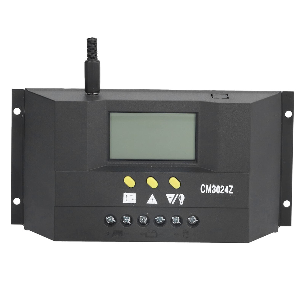 Pwm Solar Charge Controller 12V 24V 30A With Lcd Display Automatic Voltage Detection For Off Grid Rv 9330225811756