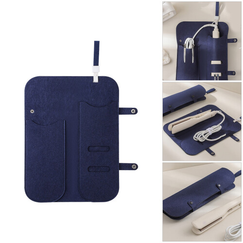 Practical Hangable Felt Organizers for Curling Iron Storage and 1