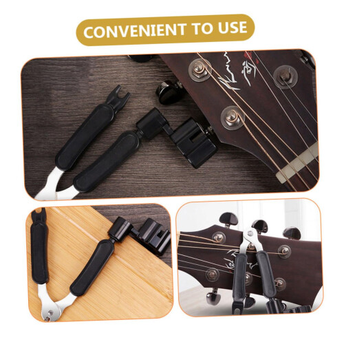 Guitar String Changing Tool Kit with Winder Cutter and Pin Puller for Electric Acoustic Guitar Fast String Replacement 2