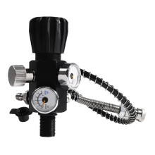 5/8-18UNF Valvola Cilindro a Doppio Calibro 400Bar 6000PSI Stazione di Riempimento Aria Adattatore di Ricarica Valvola di Ricarica Aria con Tubo