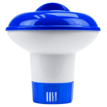 Collapsible Floating Chlorine Dispenser for 5 Inch Tablets, Secure Pool and Spa Tablet Holder