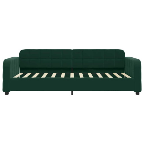 vidaXL sovesofa mørkegrøn 90x200 cm fløjl 2
