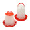1.5L Chick Feeder and Waterer Set, Large Capacity SpillReducing Poultry Feeder and Drinker Kit 1