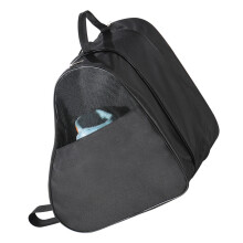 Praktischer 3-teiliger Rollschuhrucksack aus dünnem-Schwarz