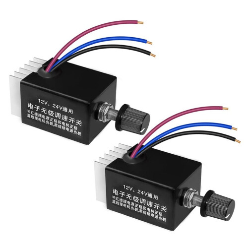 4pcs 12V/24V  Motor Speed Controller Universal,Knob Screw Electronic Stepless Speed Regulator 1