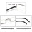 2 Pack Blue Light Blocking Reading Glasses for Men and Women, Rectangular Half Frame Computer Reader 1.5+ Black 5