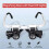 Head Magnifier with LED Light, Hands Headband Design for Close Work, Adjustable Lenses for Electronics 2