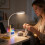 Timer Function Pen Holder Adjustable LED Lamp USB Power for 4