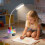 Timer Function Pen Holder Adjustable LED Lamp USB Power for 7