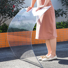 Clear Polycarbonate Roofing Sheet 1.5mm UV Resistant Waterproof Panel for Greenhouse Patio Canopy 0.5x3m