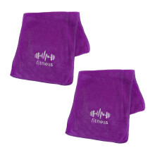 2 STKS Sneldrogende handdoek voor sportschool, sport,-Paars