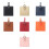 Convenient Bag Label PU Leather Construction Square Design-Gold 2