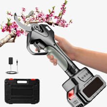 21V Cordless Electric Pruner with Brushless Motor, 2.1m Extended Pole Tree Trimmer, 1 Battery Included