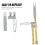 3 Sets Broom Handle Replacement and Dustpan Grip Set, Durable Plastic, Comfortable Design 2