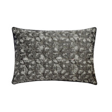 HomeCentric sivý poťah na bedrový vankúš 12x14 palcov žakárový