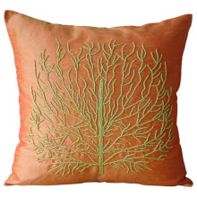 HomeCentric zijden kussensloop oranje 16x16 inch verpakking