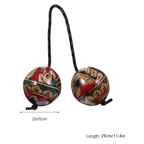 1Pièces Instrument Percussion Sable Peint Main Couleurs Variées 1