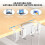 Multi-Functional Side Notebook Heat Dissipation Stand Desktop Computer Tablet Universal Storage Rack No Drilling Black 8