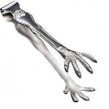 Cooking Tongs Stainless Steel for Chicken Feet Ice Multi Use Turkey Tongs with Secure Grip Fire Grilling Serving Tool