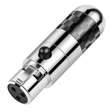 XLR Vrouwelijke Connectoren 3Pin Rhodium Plated Audio Plug HIFI Microfoon Jack XLR Balanskabel Hoofdtelefoon Adapter Luidspreker