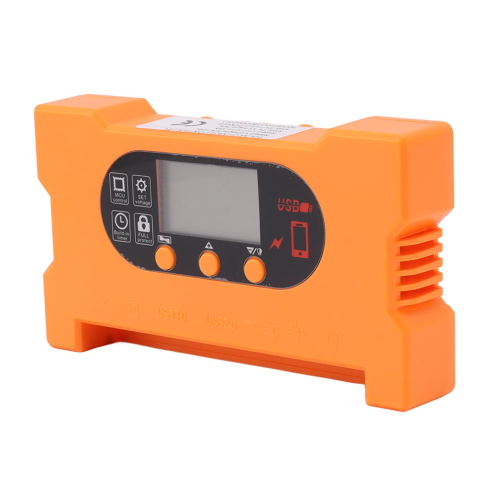 Solar Charge Controller 100A 12V 24V Auto, Dual Usb And Typec Fast Charging, Dc5521 Interface 9310869816683