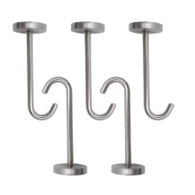5 Pcs Wall Mount Ceiling Hooks,Swag Hooks,Stainless Steel Round Base Ceiling Hanger,Ceiling Hooks for Hang Plant Baskets