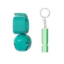 Camping Alarm Bear Bells With Whistling Bear Repelling-Green