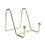 4Pcs Photo Frame Bookshelf Storage Rack Iron Bracket Book Display Rack Decorative Plate Rack Bracket Art Display Rack 3