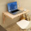 Solid Wood Wall Mounted Folding Table for Kitchen and Dining, SpaceSaving Drop Leaf Design 2