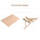 Solid Wood Wall Mounted Folding Table for Kitchen and Dining, SpaceSaving Drop Leaf Design 4
