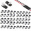 100PCS Conector Enchufable Doble Cable, LED Light Strip Connectors 2 Pin Solderless Wire Connector with Locking Buckle 1