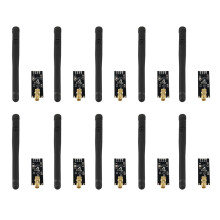10 ST NRF24L01+PA+LNA Trådlös Sändtagarmodul med Antenn 1000 Meter Lång Distans