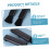4pcs Retractable Keyboard Cleaning Brush Set for Computer and Electronics Dust Removal Black 4
