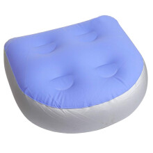 Inflatable Bath Cushion Hot Tub Booster Seat Waterproof Soft Spa Pad with Textured Massage Surface 40x37x15cm