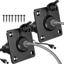 2pcs Waterproof Wall Socket Straight-Through for Starlink , 5.5 X 2.1 Female Power Connector Socket/Port for RVs