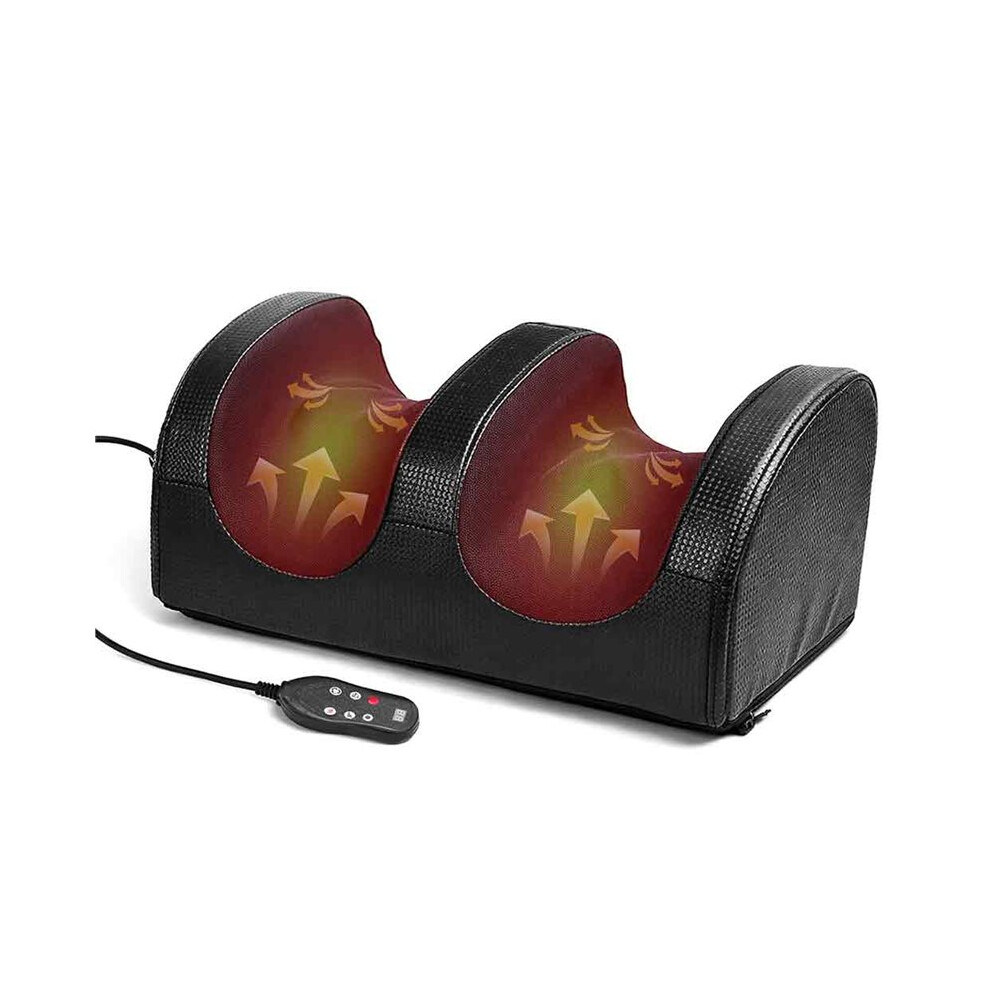 Brecantia Foot And Calf Massager With Heating Function And Massage Roller, Relaxes Leg Muscles For Home Or Office Uk Plug