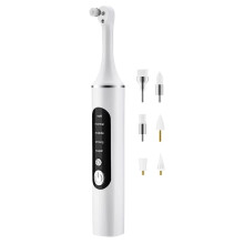 Tooth Polisher Rechargeable Teeth Polisher with 6 Brush Heads Tooth Whitening Kit for Cleaning Polishing Teeth Whitening