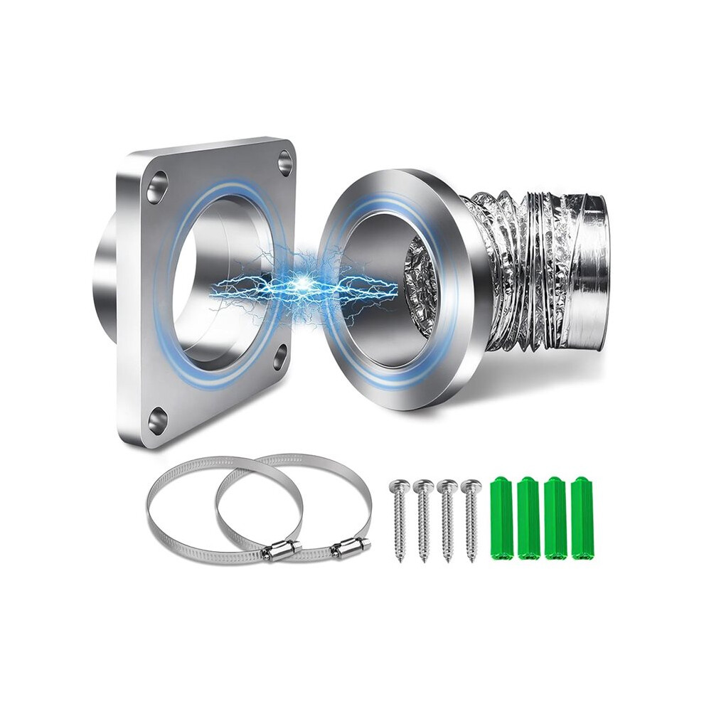 Magnetic Dryer Vent Coupling-Quick Connection And Installation Dryer Magnetic Vent Connector Dryer Vent Connector Kit 4713102273482