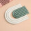 Coasters for Drinks Silicone Removable Rainbow Coasters Insulation Pad for Coffee Coasters for Desk Kitchen Office B 6