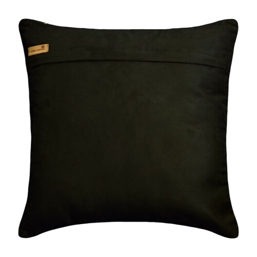 Capa de almofada jacquard preta 40x40cm (16x16 polegadas) 2
