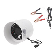 4.3 Inch Inline Duct Fan Low Noise 12V Ventilation Exhaust for Kitchen Bathroom Grow Room