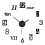 Acrylic Wall Clock Gold Small 40cm Silent Three-Dimensional 5