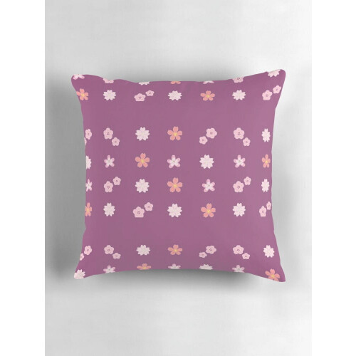 Capa de almofada dupla face com estampa de flor de cerejeira 2