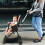 1Set Compact Travel Stroller Black Lightweight with Adjustable Handle 3
