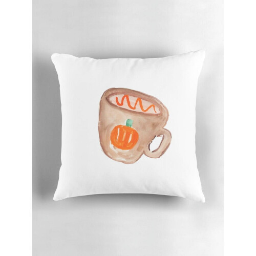 AIVO Pumpkin Spice Latte linnen kussensloop45x45cm 2