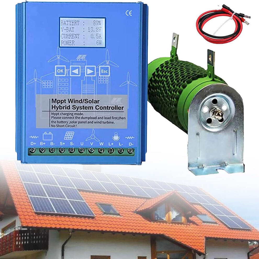 4000W 48V Wind Solar Hybrid Mppt Charge Controller With Dump Load For Offgrid Battery Protection 9310869816911