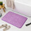Purple Microfiber Bath Mat 40x60cm Non-Slip Absorbent 3