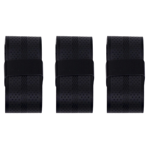 3-pack verdikte badmintonracketlijmen handdoektape-zwart